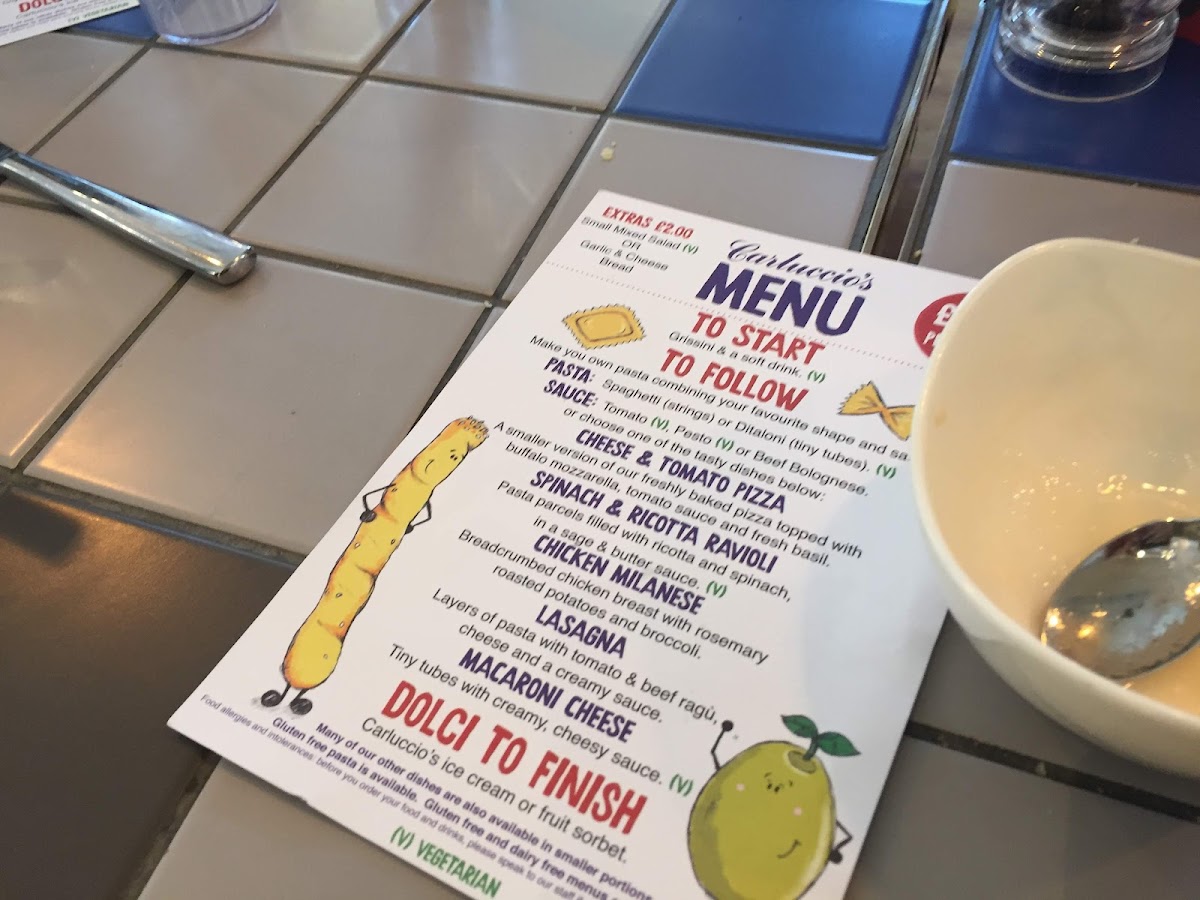 Menu - Carluccio's photo 1